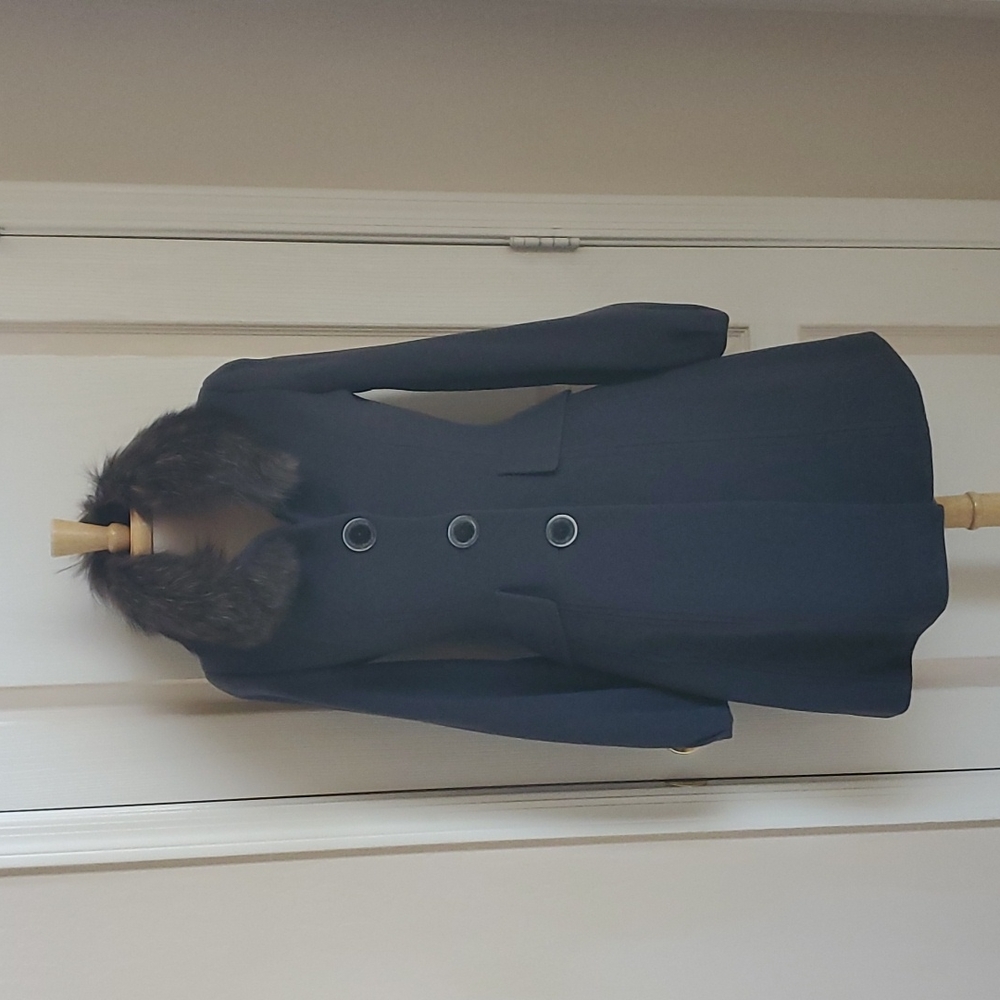 Cashmere,  Wool & Raccoon Bodycon Coat
